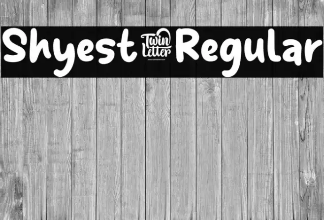 Shyest-Regular Font examples