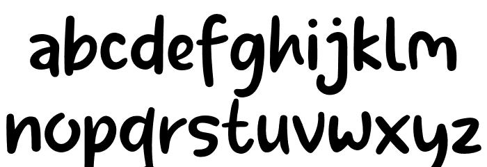 Shyest-Thin Font LOWERCASE