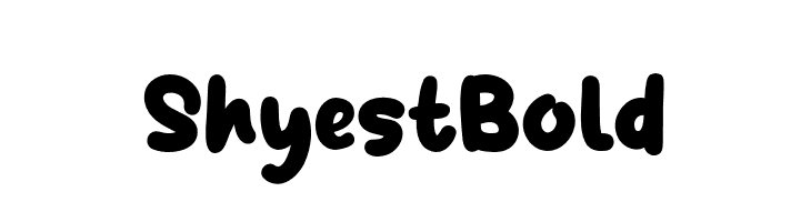 ShyestBold  नि: शुल्क फ़ॉन्ट्स डाउनलोड