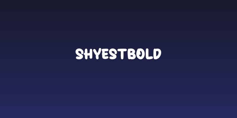 ShyestBold Social Header