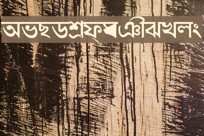 Shymal01 Font examples