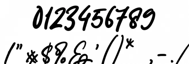 Shymptany Font OTHER CHARS