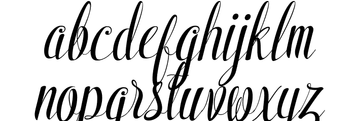 ShyntiaBella Font LOWERCASE