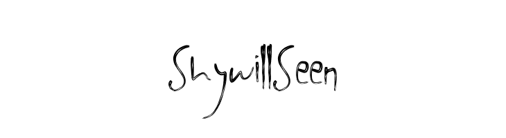 Shywill Seen  नि: शुल्क फ़ॉन्ट्स डाउनलोड