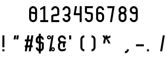 shaakmono Regular Font OTHER CHARS