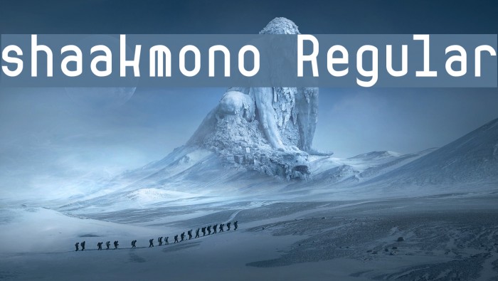 shaakmono Regular Font examples