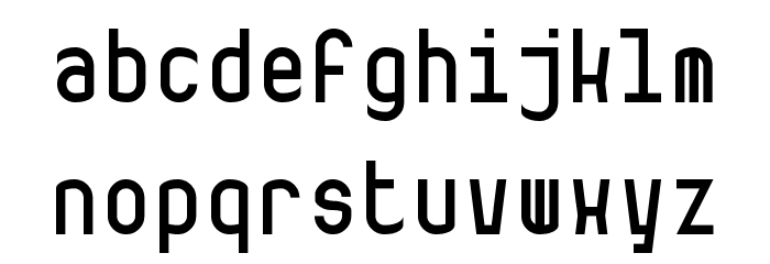 shaakmono Regular Font LOWERCASE