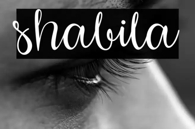 shabila Font examples