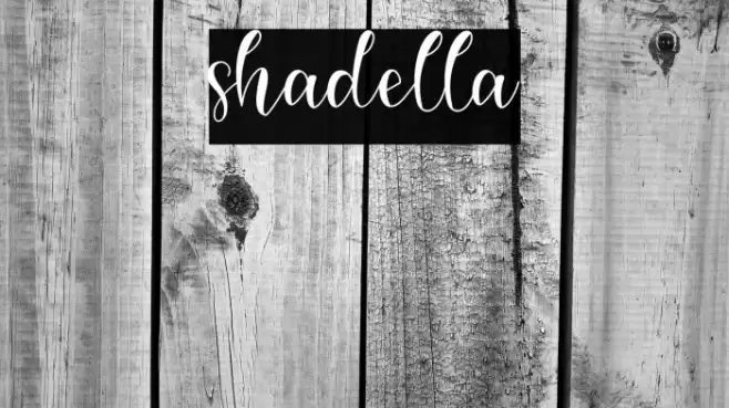 shadella Font examples
