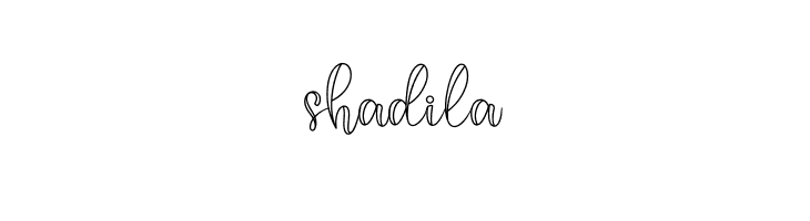 shadila  नि: शुल्क फ़ॉन्ट्स डाउनलोड