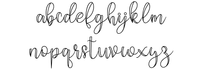 shadila Font LOWERCASE