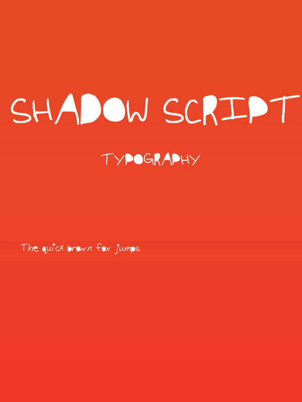 shadow script Poster