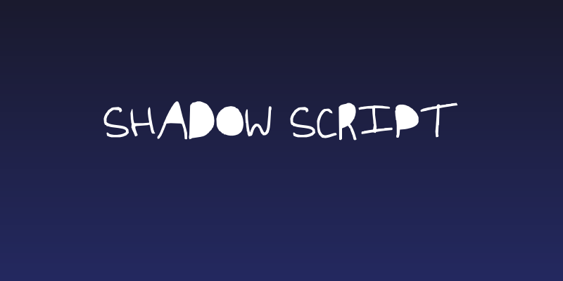 shadow script Social Header
