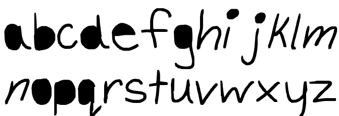 shadow script Font LOWERCASE