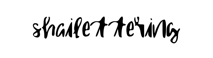 shailettering  font caratteri gratis