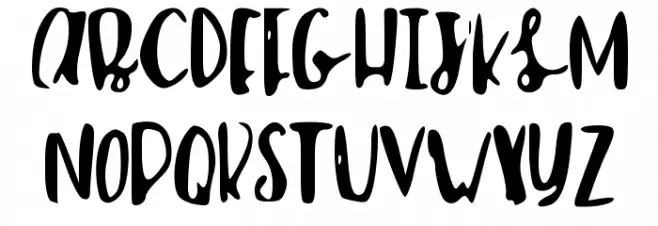 shailettering Fonte MAIÚSCULAS
