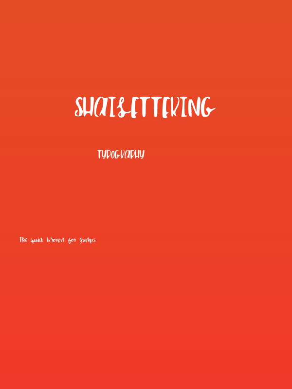 shailettering Poster