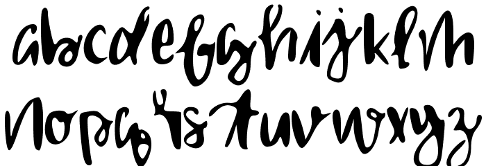 shailettering Font LOWERCASE
