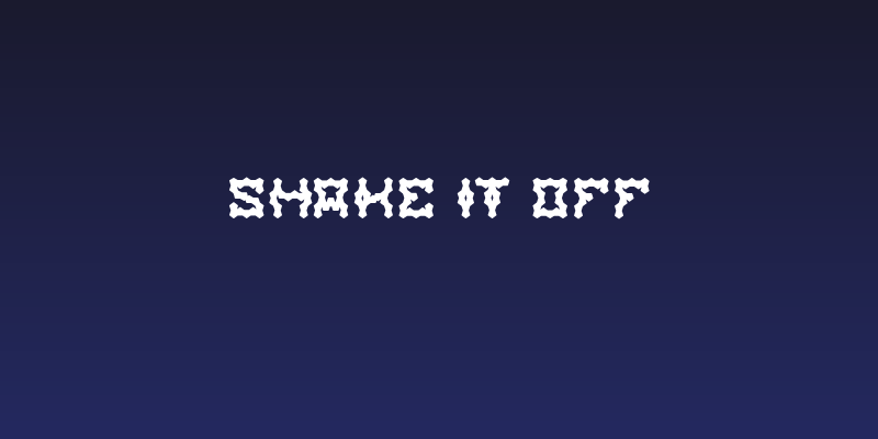 shake it off Social Header