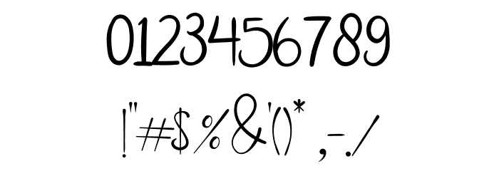 shannie Font OTHER CHARS