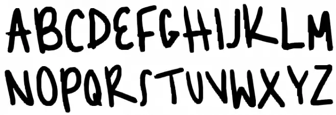 shannnn フォント 大文字