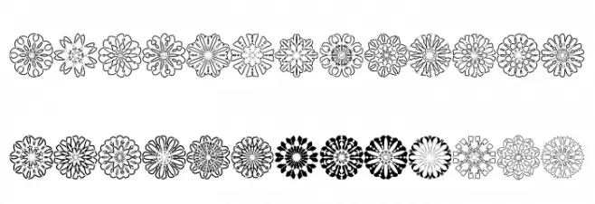 shapes Caratteri MAIUSCOLE