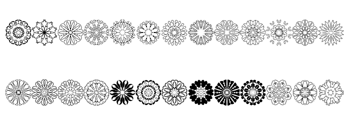 shapes Font LOWERCASE