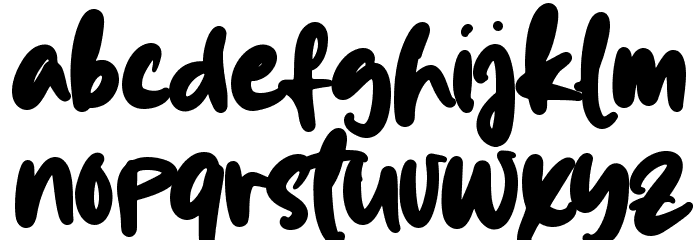 share works Font LOWERCASE