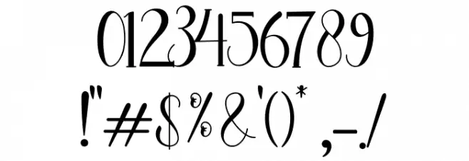 sharinca Font OTHER CHARS