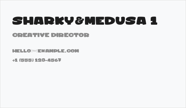 sharky&medusa 1 Business Card