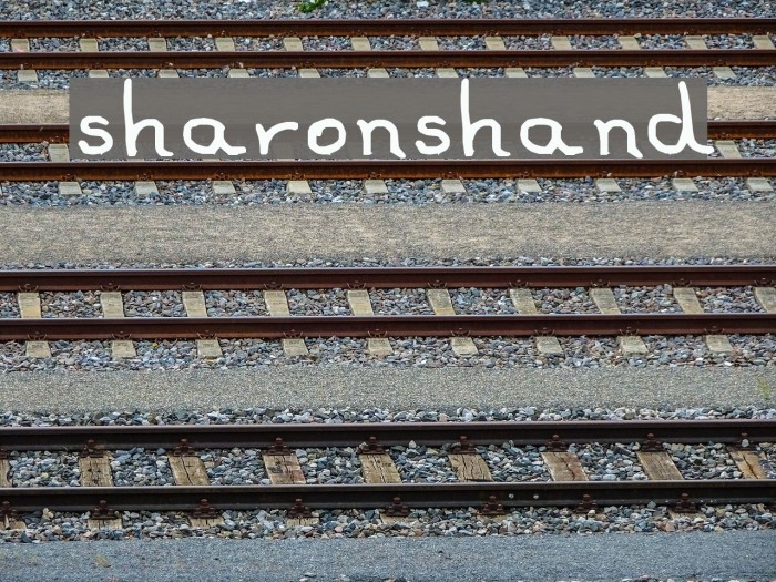 sharonshand Font examples