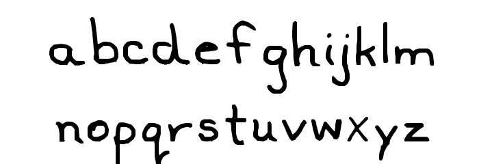 sharonshand Font LOWERCASE