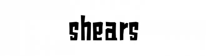 shears  Free Fonts Download