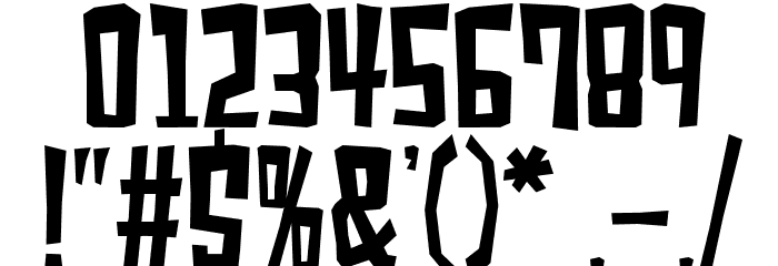 shears Font OTHER CHARS