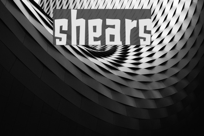 shears Font examples