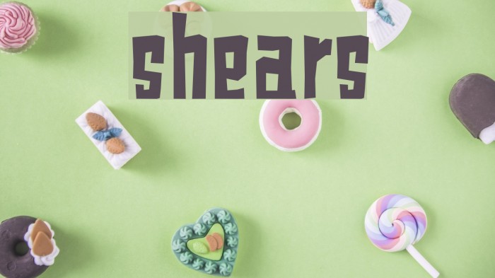 shears Font examples