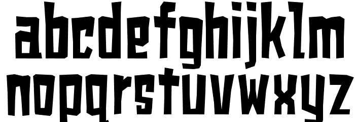 shears Font LOWERCASE