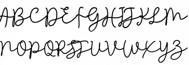 sheenlinescript फ़ॉन्ट अपरकेस