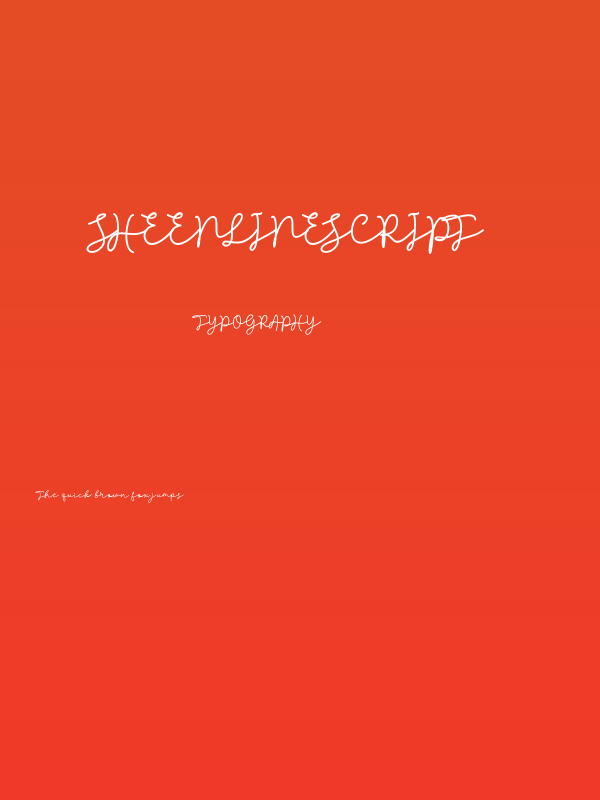 sheenlinescript Poster