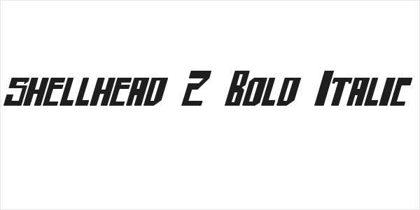 shellhead 2 Bold Italic Logo
