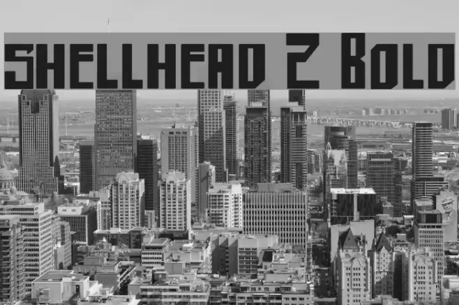 shellhead 2 Bold Font examples