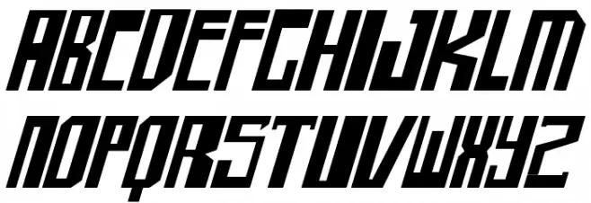 shellhead 2 Italic Schriftart Groß
