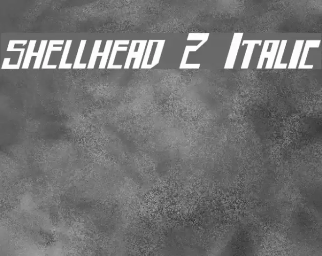 shellhead 2 Italic Font examples