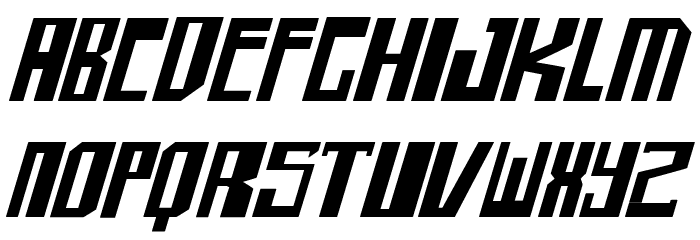 shellhead 2 Italic Font LOWERCASE