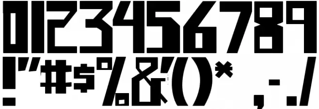 shellhead 2 Font OTHER CHARS