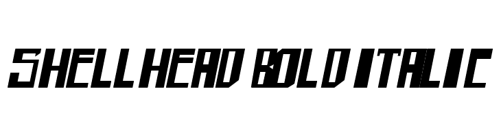 shellhead Bold Italic  フリーフォントのダウンロード