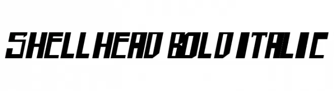 shellhead Bold Italic  Descarca Fonturi Gratis