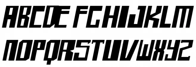 shellhead Bold Italic Schriftart Groß