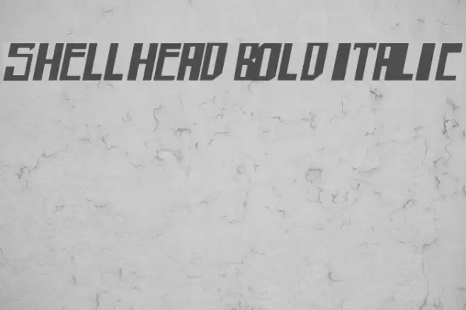 shellhead Bold Italic Font examples