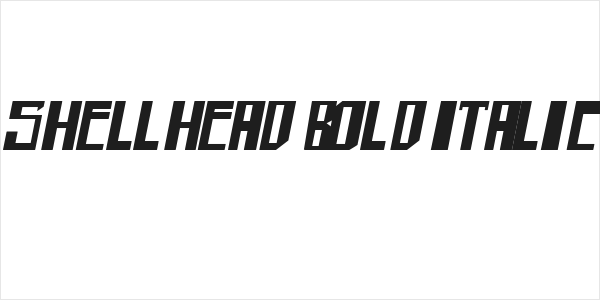 shellhead Bold Italic Logo